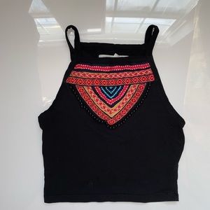 Black crop top